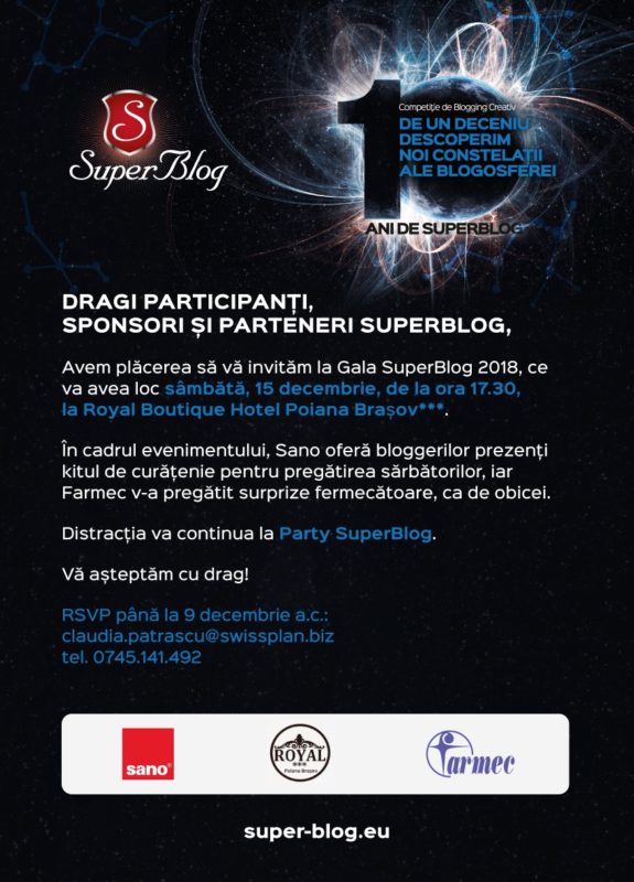 La final de Superblog 2018 - ediție aniversară