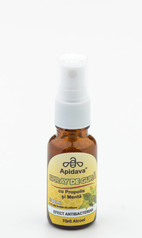 Apa și spray-ul de gură cu propolis - Apidava (P).jpg Sursa: Apidava Apa și spray-ul de gură cu propolis - Apidava (P)
