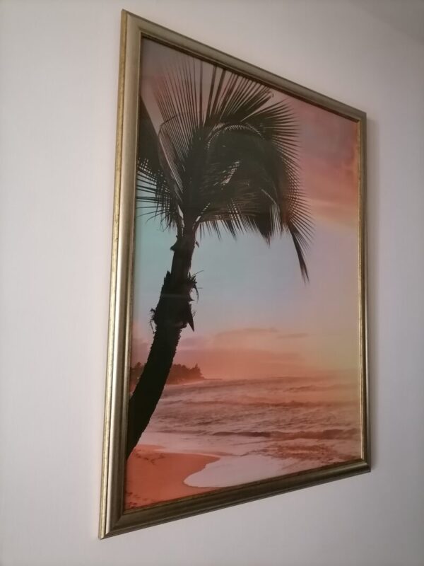Decor interior - poster palmier în apus