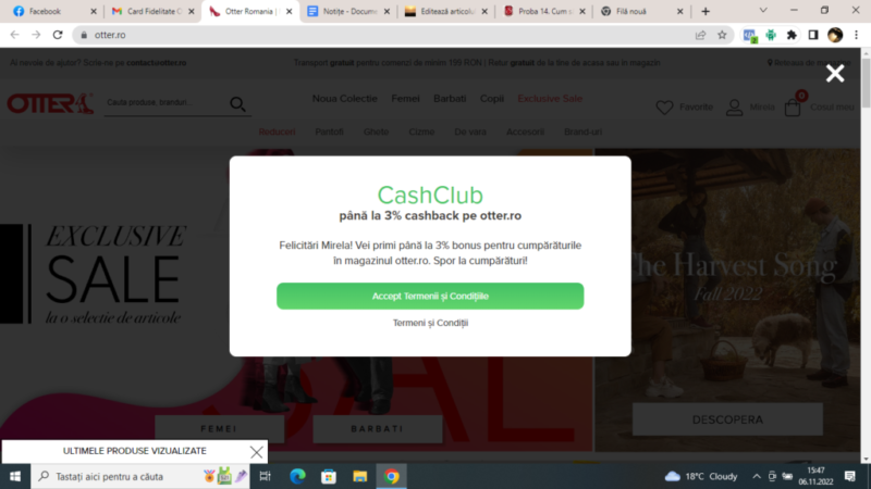 2022 11 06 2 CashClub - clubul pasionaților de smartshopping