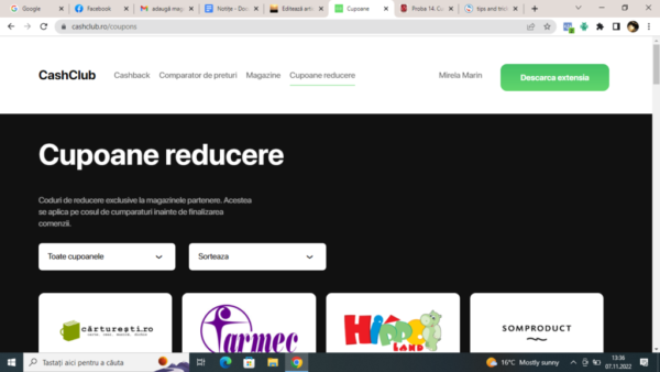 2022 11 07 CashClub - clubul pasionaților de smartshopping